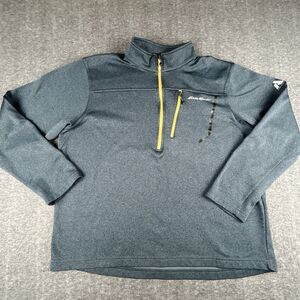 Eddie Bauer First Ascent Sweater Men XL Cloud Layer 1/4 Zip Pullover Hike Fleece